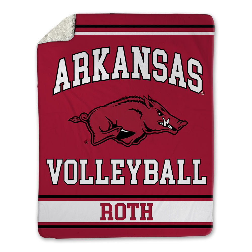 Arkansas - NCAA Women's Volleyball : Ava Roth - Blanket-0