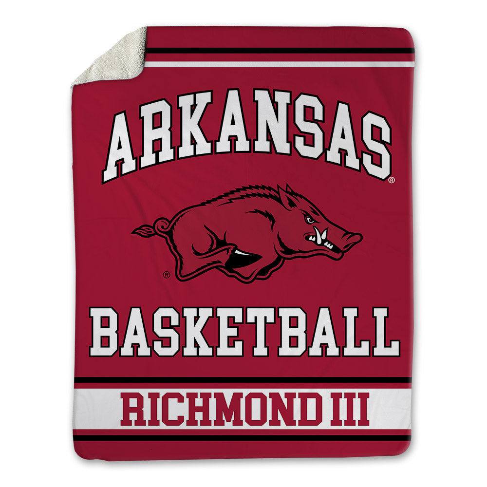 Arkansas - NCAA Men's Basketball : Billy Richmond III - Blanket-0