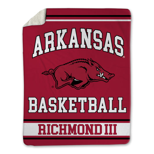 Arkansas - NCAA Men's Basketball : Billy Richmond III - Blanket-0