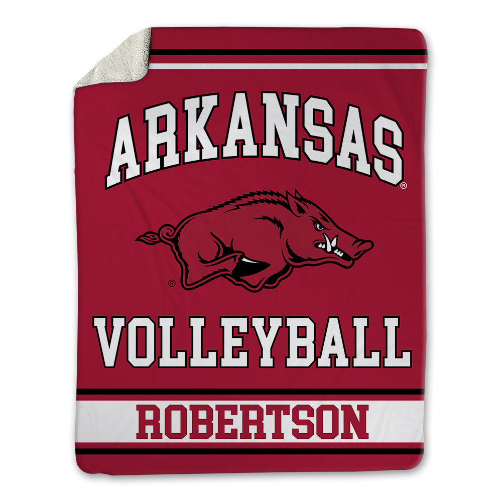 Arkansas - NCAA Women's Volleyball : Kayla Robertson - Blanket-0