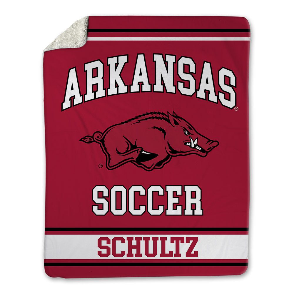 Arkansas - NCAA Women's Soccer : Macy Schultz - Blanket-0