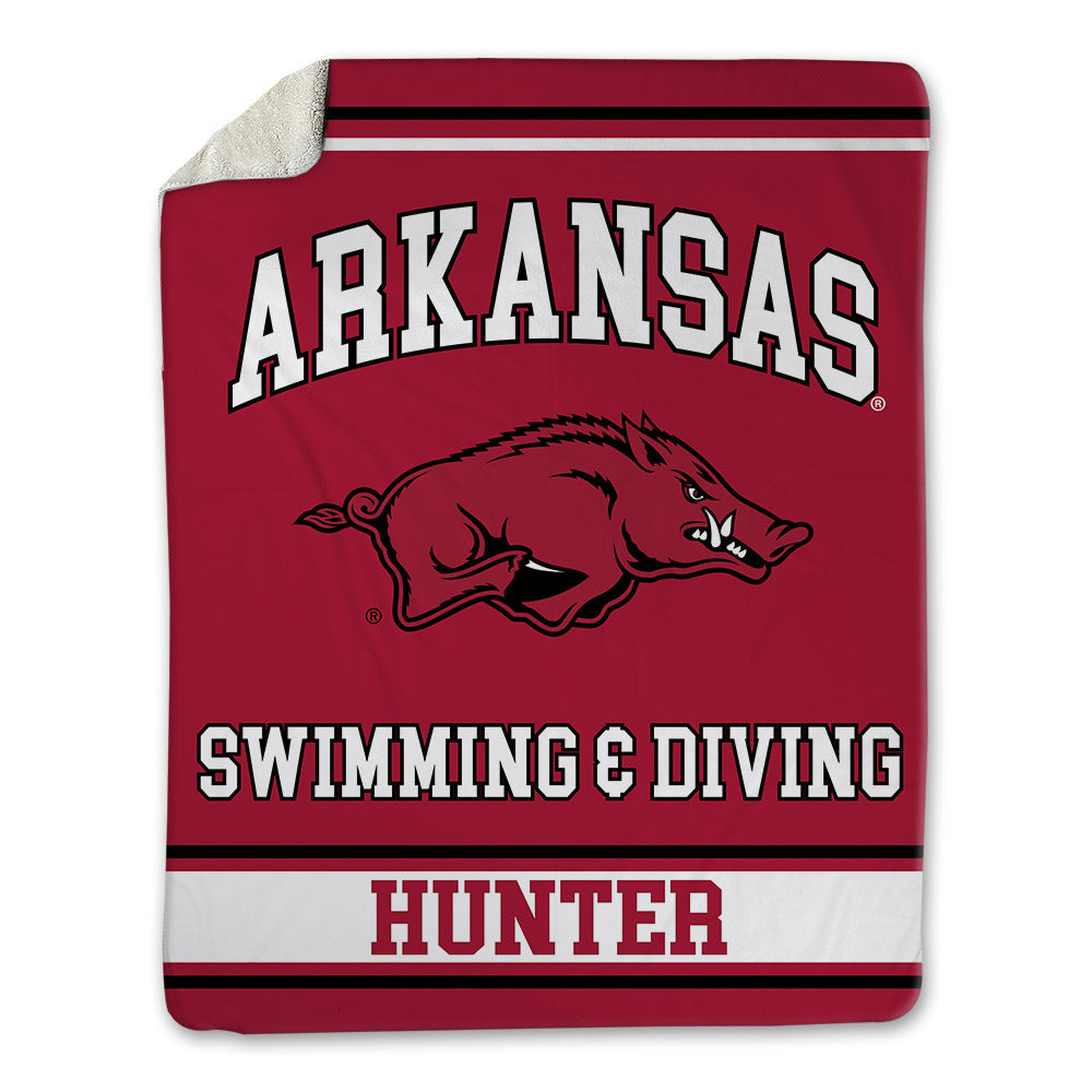 Arkansas - NCAA Women's Swimming & Diving : Lindy Hunter - Blanket-0