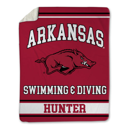 Arkansas - NCAA Women's Swimming & Diving : Lindy Hunter - Blanket-0