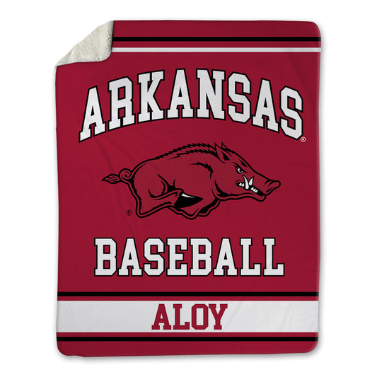 Arkansas - NCAA Baseball : Kuhio Aloy - Blanket-0