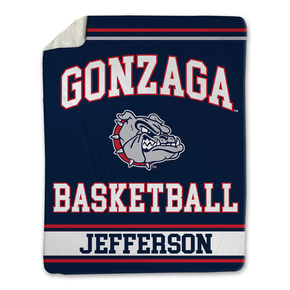 Gonzaga - NCAA Men's Basketball : Parker Jefferson - Blanket-0