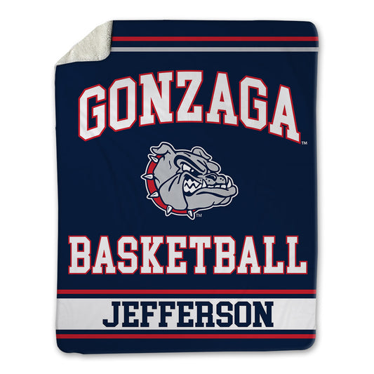 Gonzaga - NCAA Men's Basketball : Parker Jefferson - Blanket-0