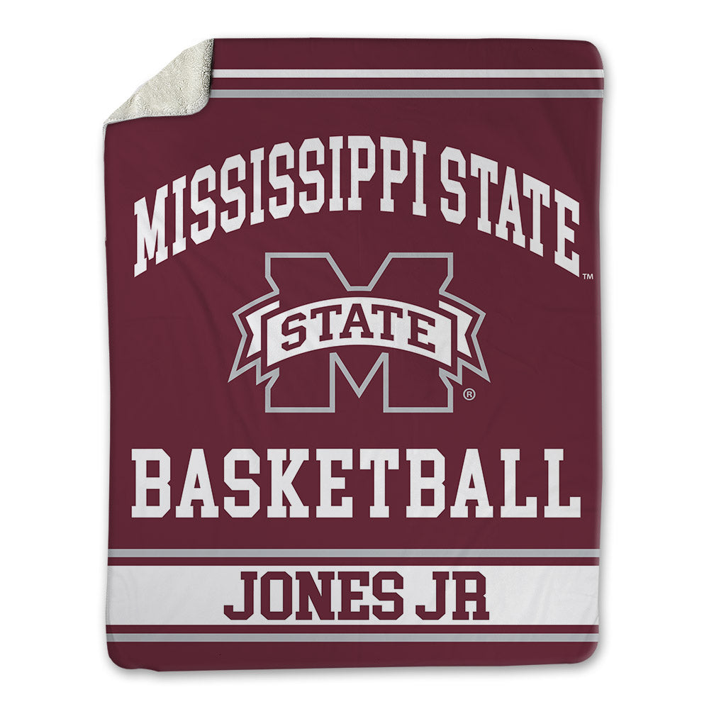 Mississippi State - NCAA Men's Basketball : Shawn Jones jr - Blanket-0