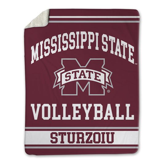 Mississippi State - NCAA Women's Volleyball : Ashley Sturzoiu - Blanket-0