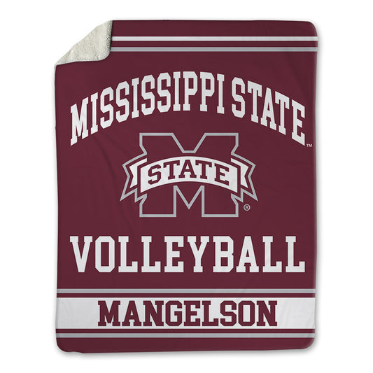 Mississippi State - NCAA Women's Volleyball : Lindsey Mangelson - Blanket-0