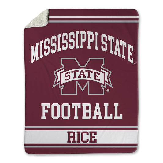 Mississippi State - NCAA Football : AJ Rice - Blanket-0