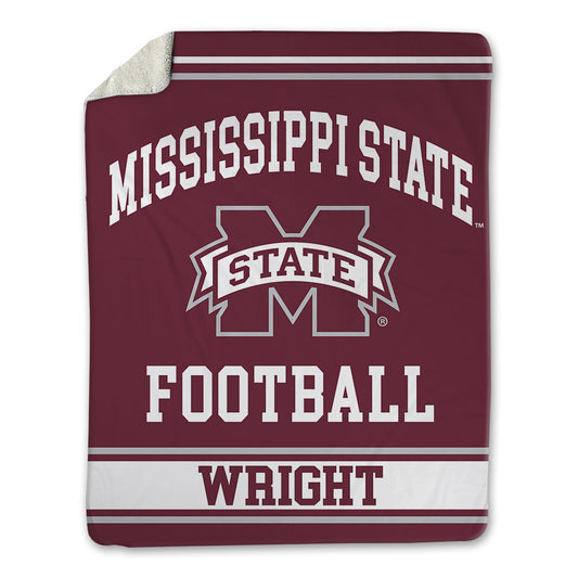 Mississippi State - NCAA Football : Traveon Wright - Blanket-0