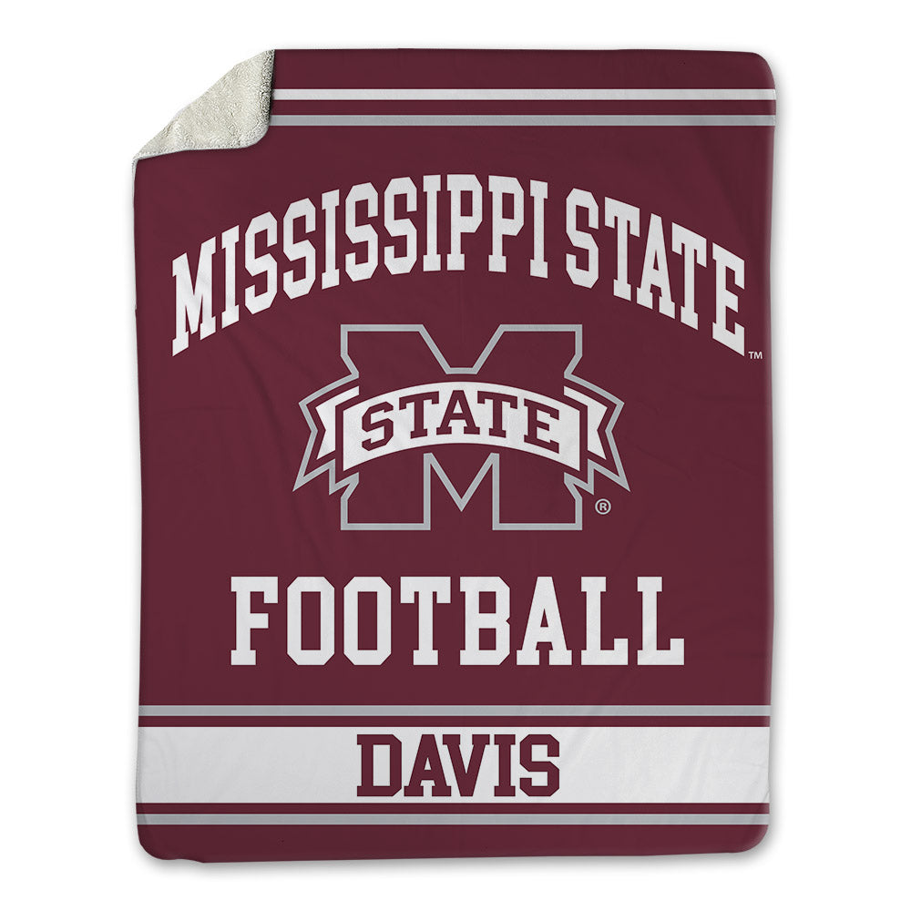 Mississippi State - NCAA Football : Wesley Davis - Blanket-0