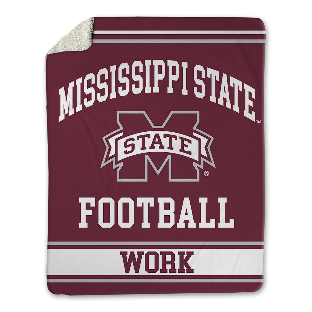 Mississippi State - NCAA Football : Luke Work - Blanket-0