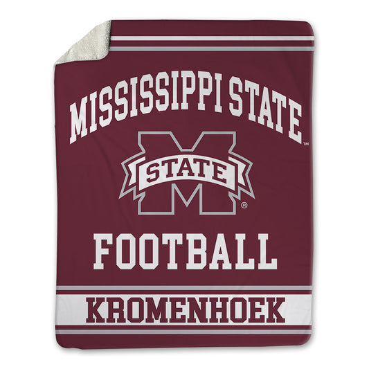 Mississippi State - NCAA Football : Luke Kromenhoek - Blanket-0