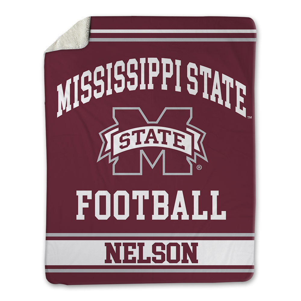 Mississippi State - NCAA Football : John Nelson - Blanket-0