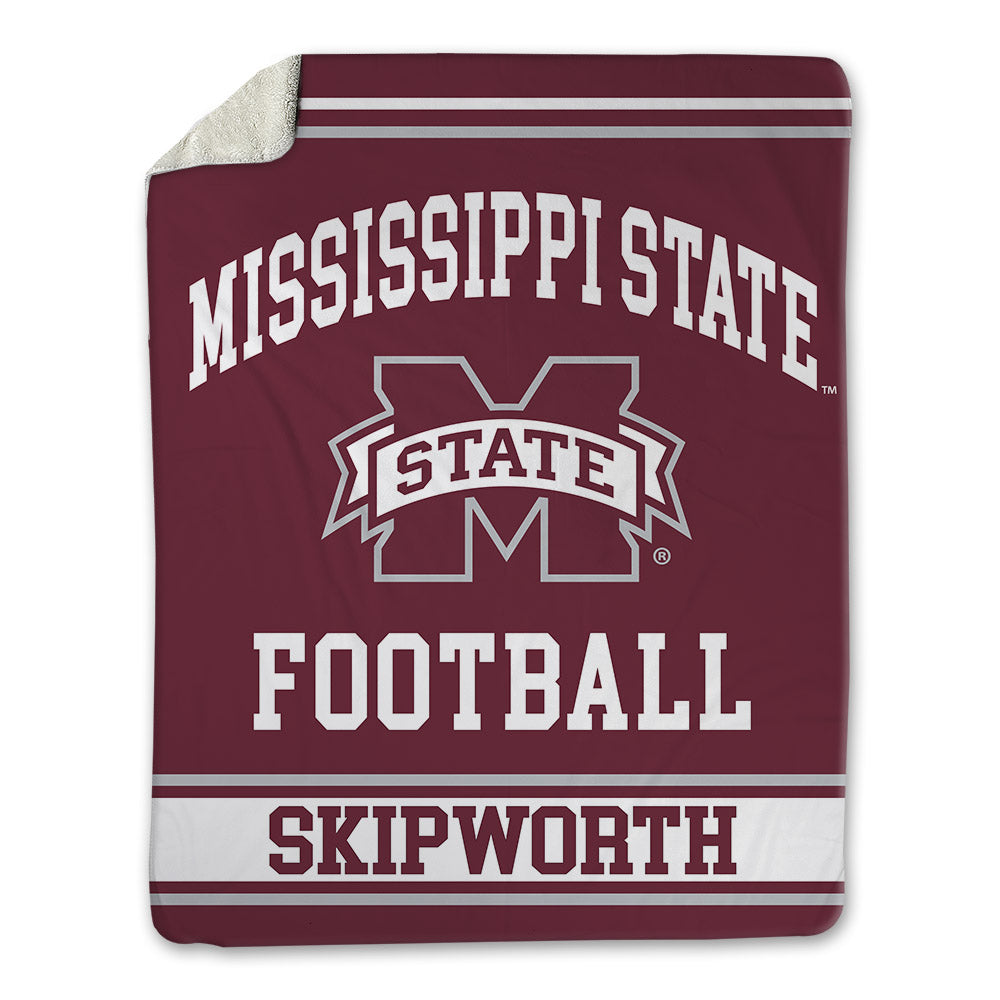 Mississippi State - NCAA Football : Joeseph Skipworth - Blanket-0