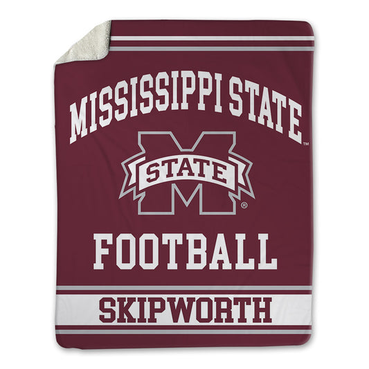 Mississippi State - NCAA Football : Joeseph Skipworth - Blanket-0