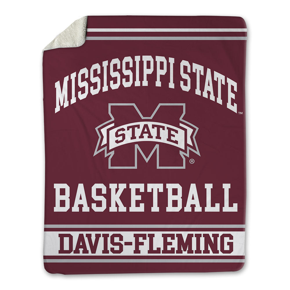 Mississippi State - NCAA Men's Basketball : Jamarion Davis-Fleming - Blanket-0