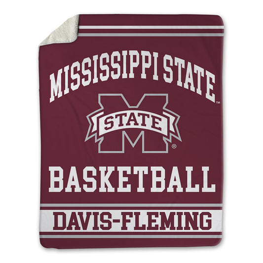 Mississippi State - NCAA Men's Basketball : Jamarion Davis-Fleming - Blanket-0