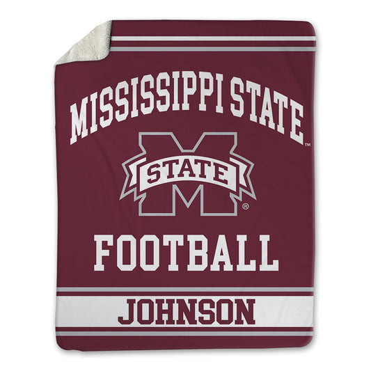 Mississippi State - NCAA Football : Ricky Johnson - Blanket-0