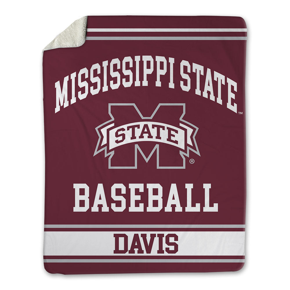 Mississippi State - NCAA Baseball : Ben Davis - Blanket-0