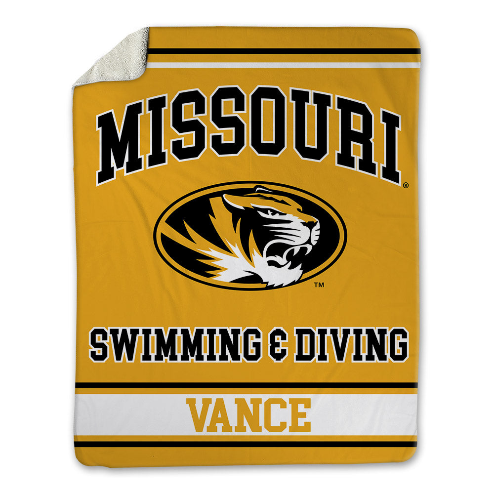 Missouri - NCAA Men's Swimming & Diving : Ethan Vance - Blanket-0