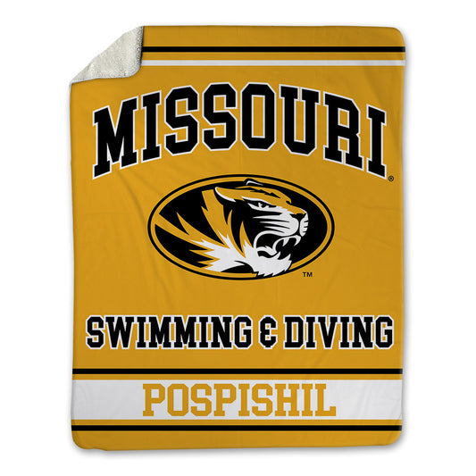 Missouri - NCAA Men's Swimming & Diving : Jaden Pospishil - Blanket-0