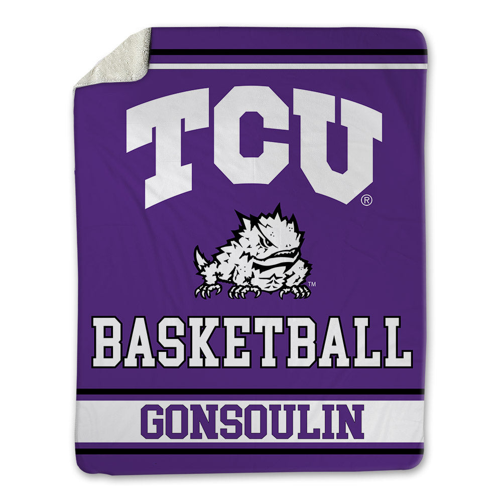 TCU - NCAA Men's Basketball : Zach Gonsoulin - Blanket-0