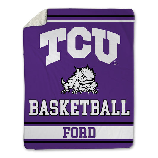 TCU - NCAA Men's Basketball : Darius Ford - Blanket-0