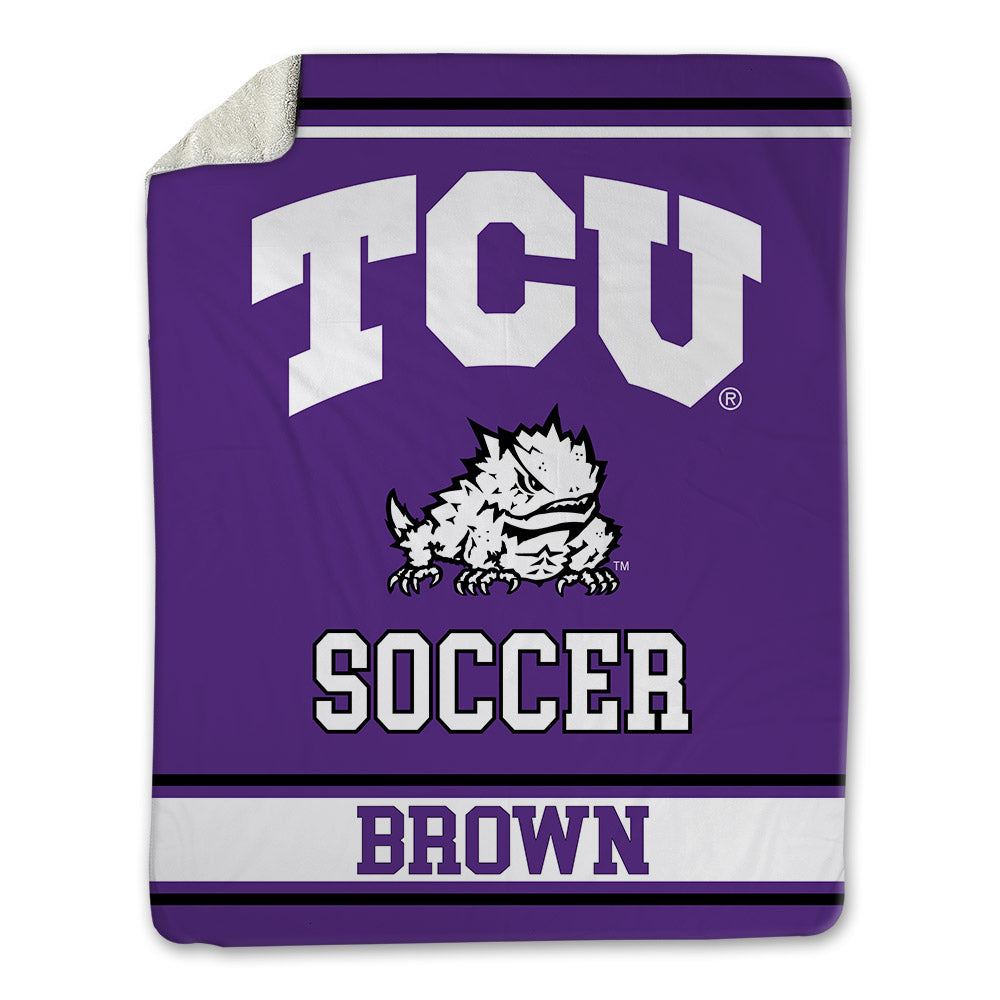 TCU - NCAA Women's Soccer : Ally Brown - Blanket-0