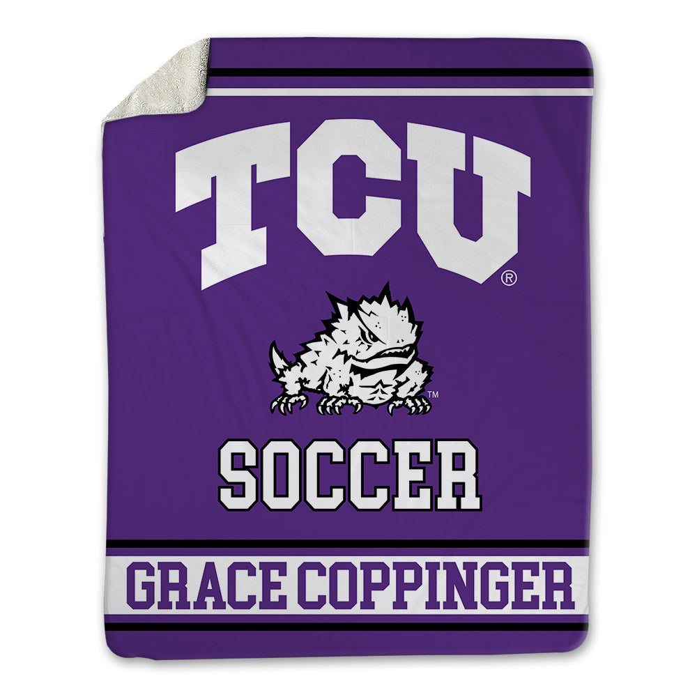 TCU - NCAA Women's Soccer : Grace Grace Coppinger - Blanket-0