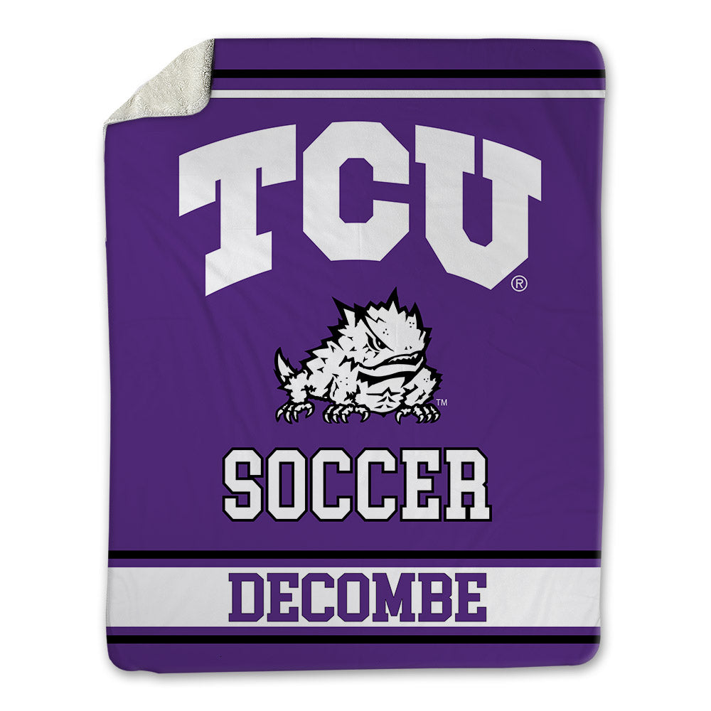 TCU - NCAA Women's Soccer : Yasmine Decombe - Blanket-0