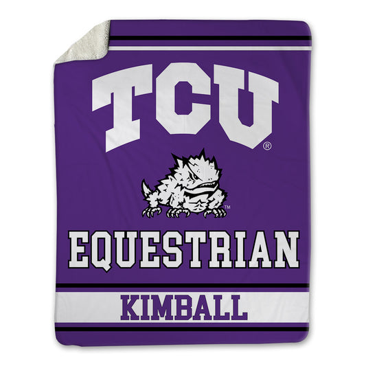 TCU - NCAA Equestrian : Annie Kimball - Blanket-0