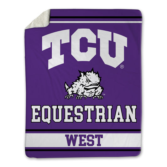 TCU - NCAA Equestrian : Elizabeth West - Blanket-0