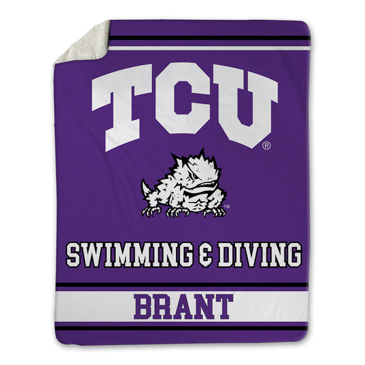 TCU - NCAA Women's Swimming & Diving : Josephine Brant - Blanket-0