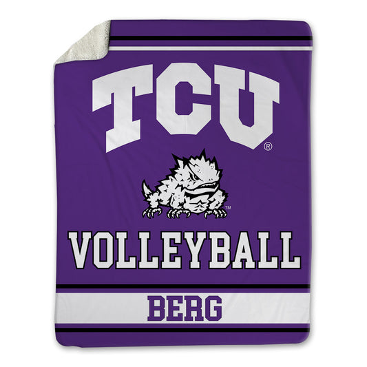 TCU - NCAA Women's Volleyball : Mckenzie Berg - Blanket-0