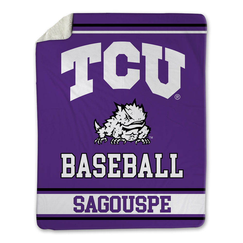 TCU - NCAA Baseball : Tanner Sagouspe - Blanket-0