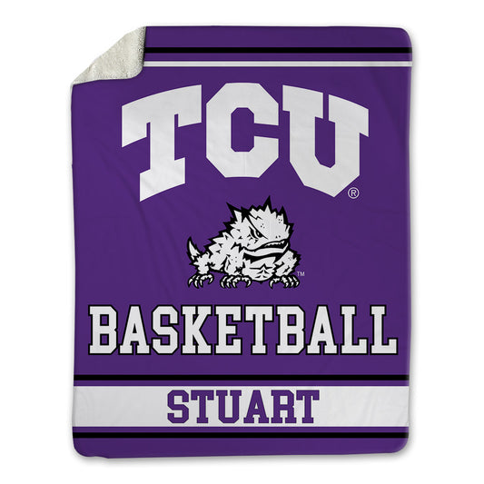 TCU - NCAA Men's Basketball : Trey Stuart - Blanket-0
