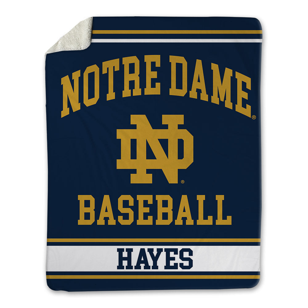 Notre Dame - NCAA Baseball : Anderson Hayes - Blanket-0
