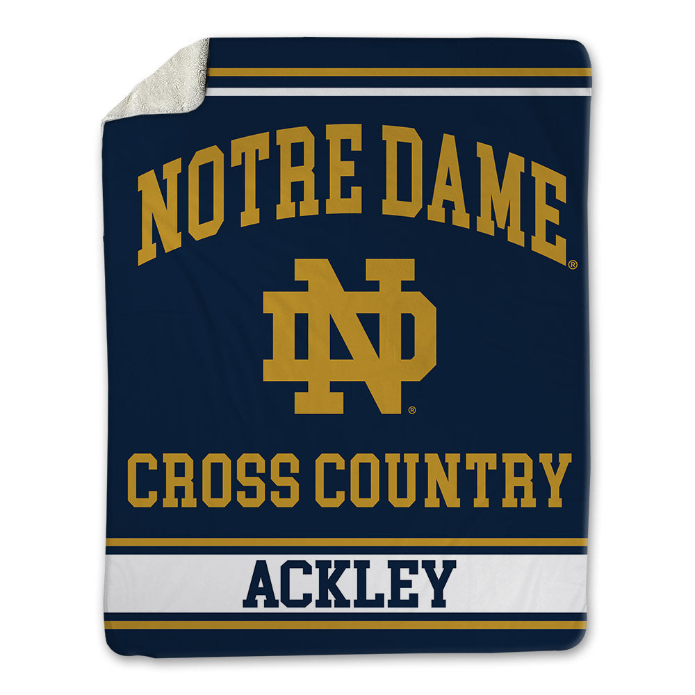Notre Dame - NCAA Men's Cross Country : daelen Ackley - Blanket-0