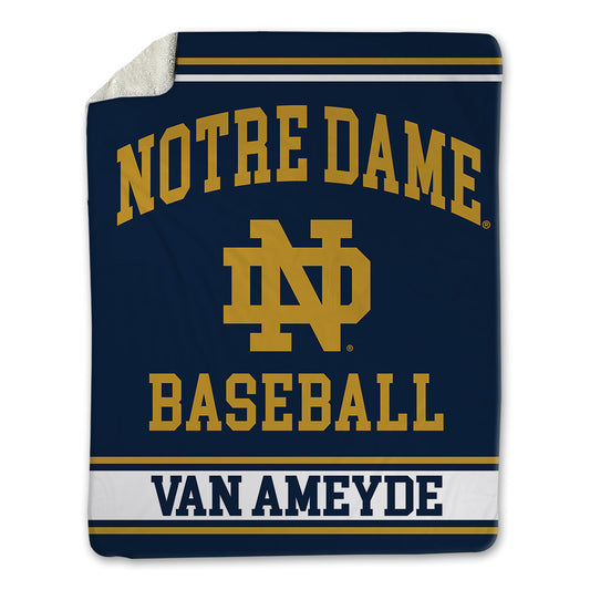 Notre Dame - NCAA Baseball : Chase Van Ameyde - Blanket-0