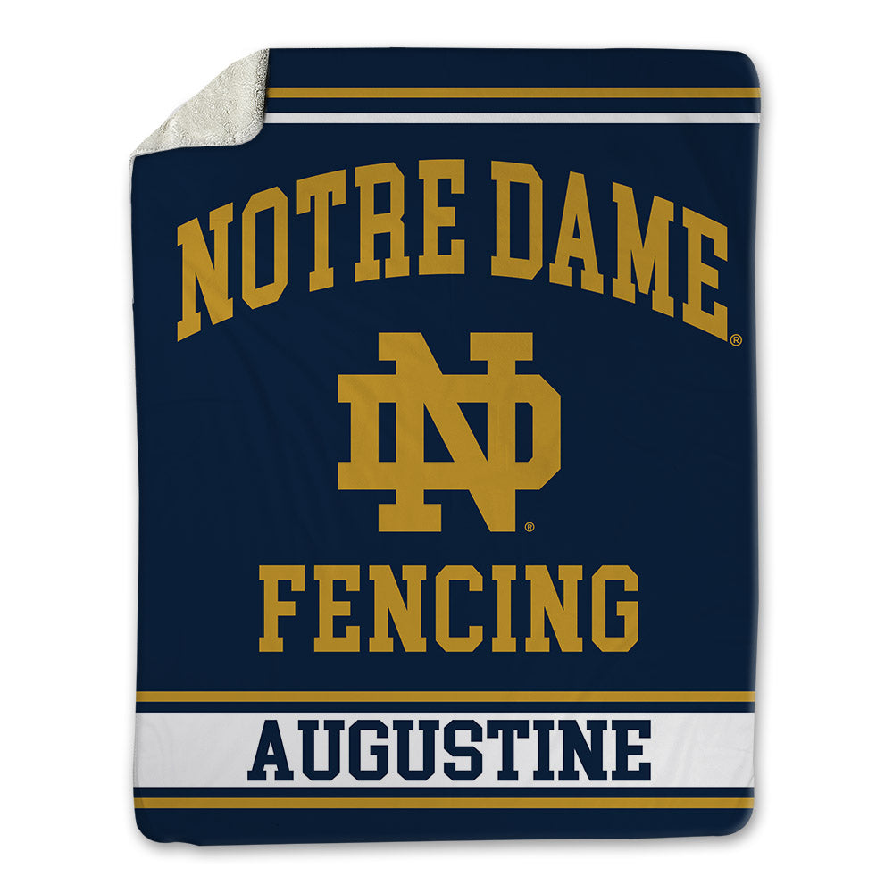 Notre Dame - NCAA Men's Fencing : Ethan Augustine - Blanket-0