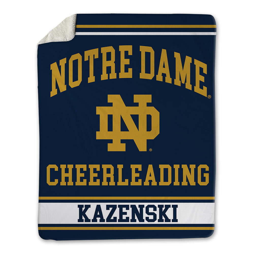 Notre Dame - NCAA Cheerleading : Kylee Kazenski - Blanket-0
