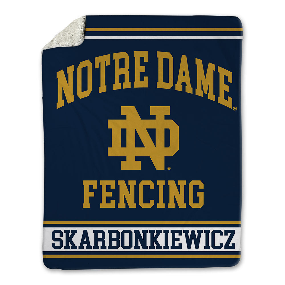 Notre Dame - NCAA Women's Fencing : Magda Skarbonkiewicz - Blanket-0