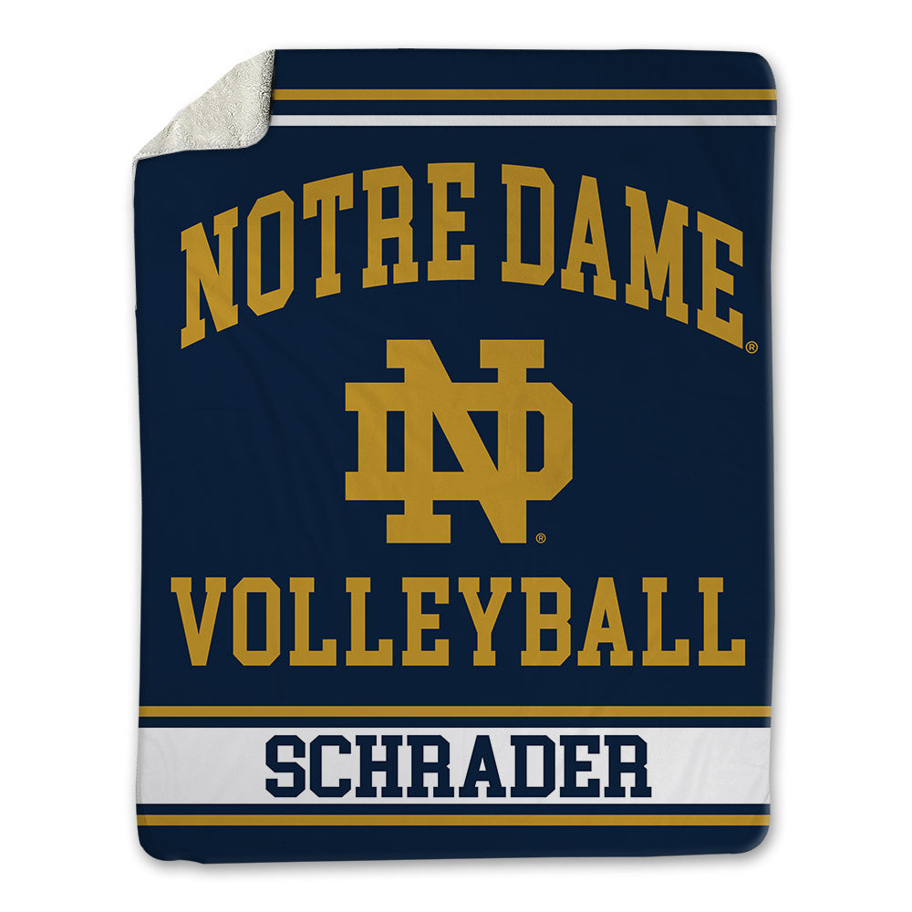 Notre Dame - NCAA Women's Volleyball : Phyona Schrader - Blanket-0