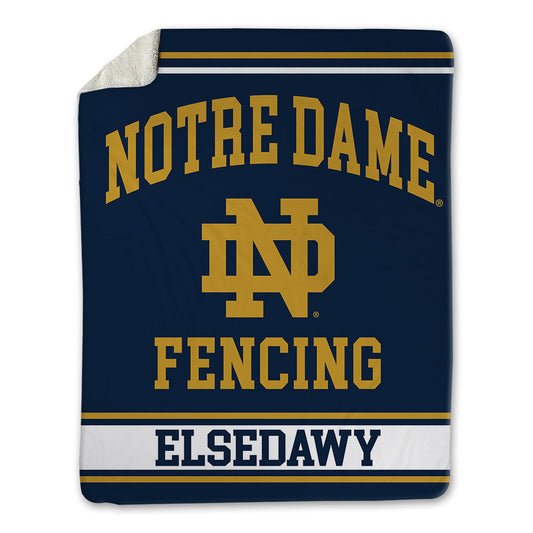 Notre Dame - NCAA Men's Fencing : Ahmed Hesham Elsedawy - Blanket-0