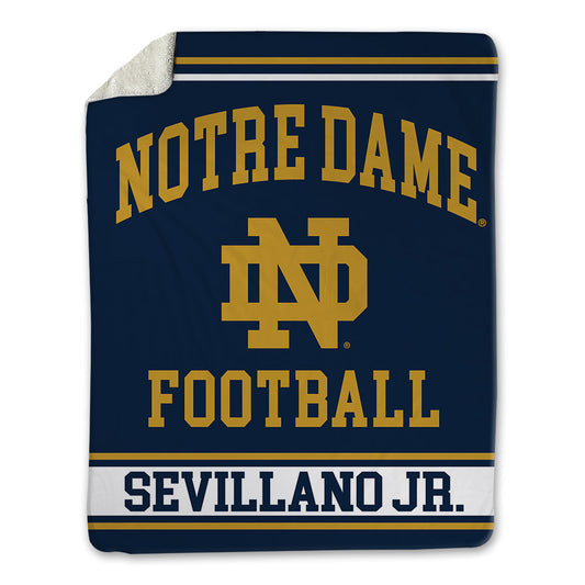 Notre Dame - NCAA Football : Sean Sevillano Jr. - Blanket-0