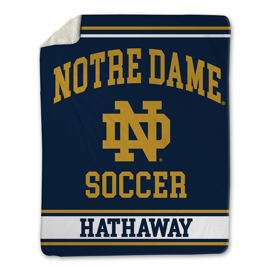 Notre Dame - NCAA Women's Soccer : Melinda Hathaway - Blanket-0