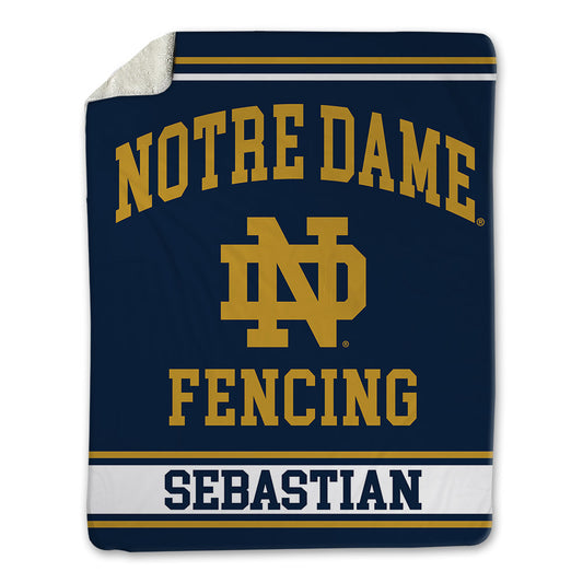 Notre Dame - NCAA Women's Fencing : Felicity Sebastian - Blanket-0