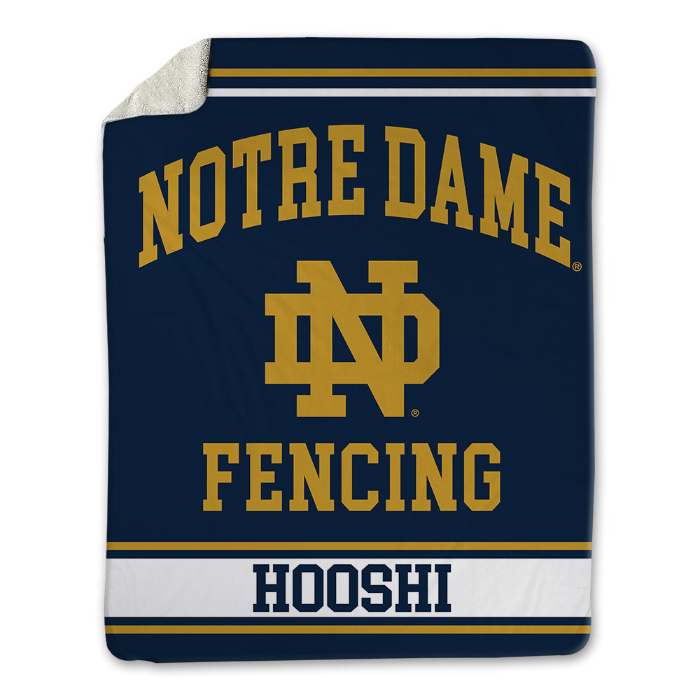 Notre Dame - NCAA Men's Fencing : Dylan Hooshi - Blanket-0
